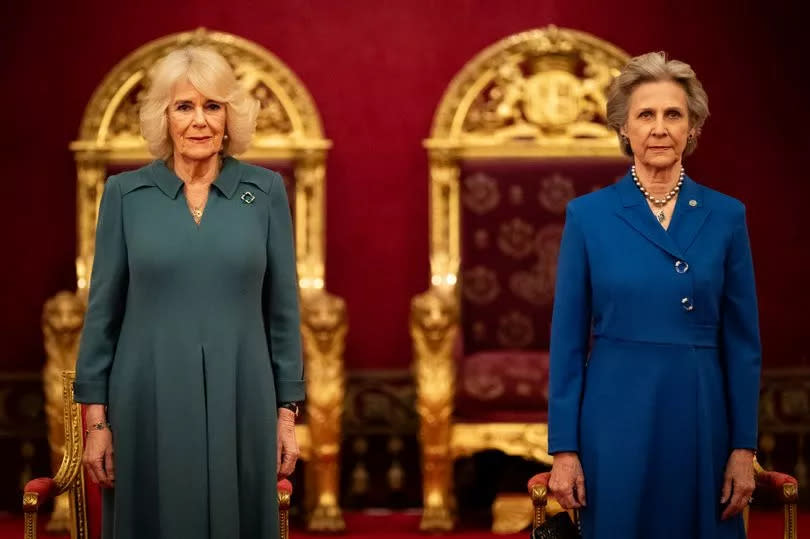 Queen Camilla and the Duchess of Gloucester