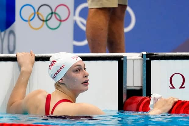 Penny Oleksiak, 21, can tie the all-time Canadian Olympic record tonight by winning her sixth medal. (Frank Gunn/The Canadian Press - image credit)