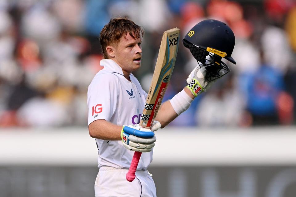 Centurion Ollie Pope took charge in the first Test against India  (Getty Images)