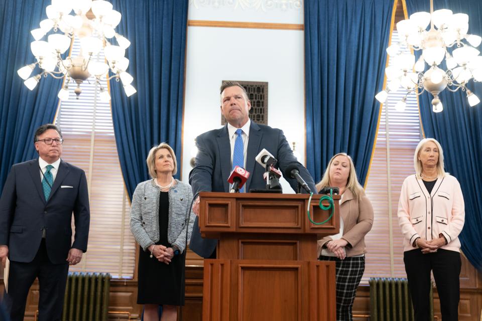 Kansas Attorney General Kris Kobach sued Gov. Laura Kelly's administration over SB 180, and a Shawnee County judge on Monday sided with Kobach.