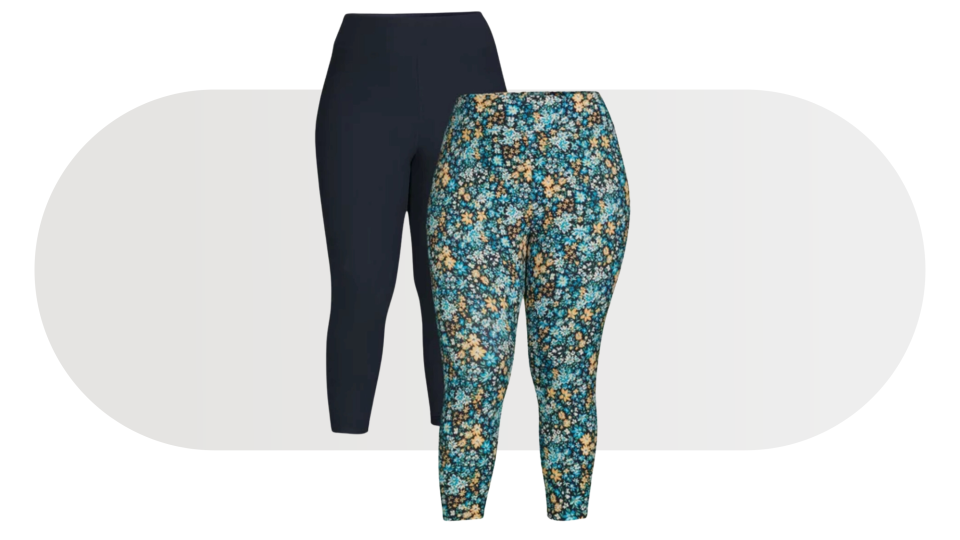 These leggings come in a two-pack for double the style and double the comfort.