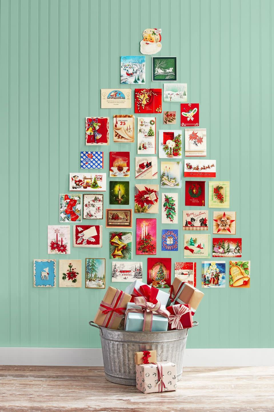 DIY Holiday Card Tree