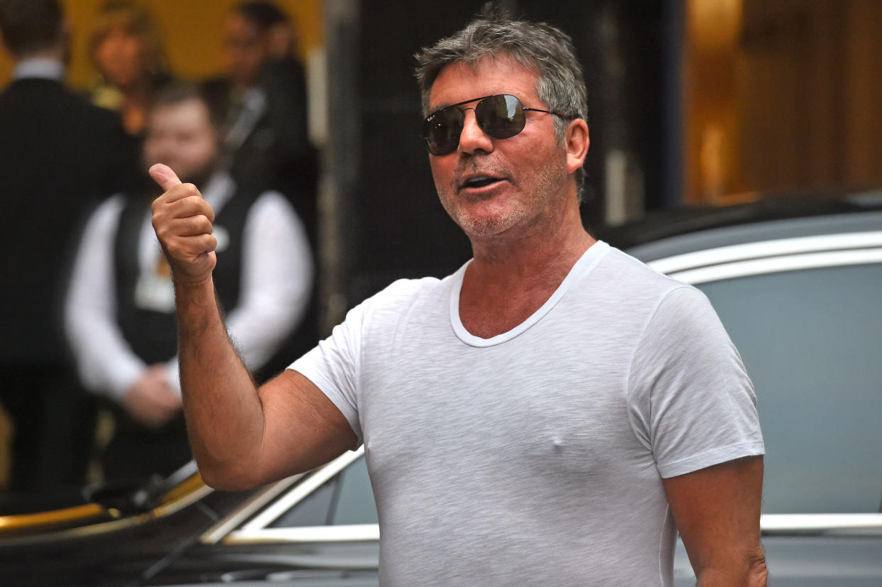 Simon Cowell arrives at Britain's Got Talent auditions at the London Palladium.