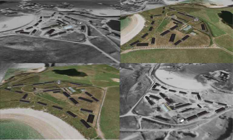 Reconstrucción del campo de Lager-Sylt en diferentes momentos de su historia