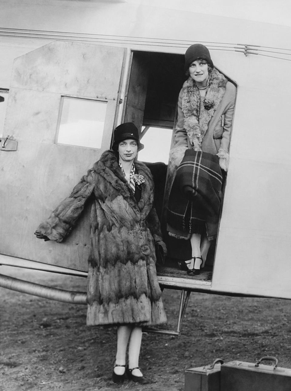 The official opening of an airline passenger service between Boston and New York took place when the first two women to make the night trip alighted from the air mail plane in New York on April 5, 1927. The fare was $25 per person.