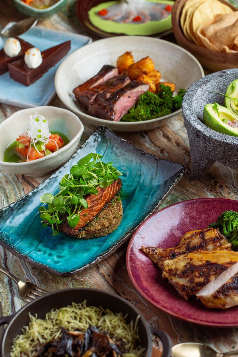 <p>Head to South America for a four-course Peruvian feast with Mayfair’s COYA food box. The feast for two will begin with corn tortillas, shrimp crackers and guacamole, followed by fresh ceviche options including Ceviche Criollo (sea bream with red onion, sweet potato and aji Amarillo), Salmon Pepino (salmon, jalapenos, cucumber and coriander) and Pez Limon (yellowtail with green chilli and radish). For mains, choose from lamb rump with aji panka and salmon fillet with stir-fried quinoa, soy and green vegetables. The rich and creamy Chocolate and orange tart with crème fraîche twill add a zing.<br></p><p>Feeling thirsty? Add <a href="https://www.elle.com/uk/life-and-culture/travel/g30495431/best-cocktail-bars-london/" rel="nofollow noopener" target="_blank" data-ylk="slk:ready-to-pour cocktails;elm:context_link;itc:0;sec:content-canvas" class="link ">ready-to-pour cocktails</a> to your order, including Negroni Time (thyme infused gin, sweet vermouth, Campari and COYA bitters), Claro Margarita (Reposado Tequila, agave, jalapeno and vanilla) and the Maracuya Martini (vanilla infused vodka, passion fruit and citrus). </p><p>Price: £110</p><p>Available across London</p><p>Order <a class="link " href="https://www.coyarestaurant.com/coya-en-casa/#menu1" rel="nofollow noopener" target="_blank" data-ylk="slk:here;elm:context_link;itc:0;sec:content-canvas">here</a></p>