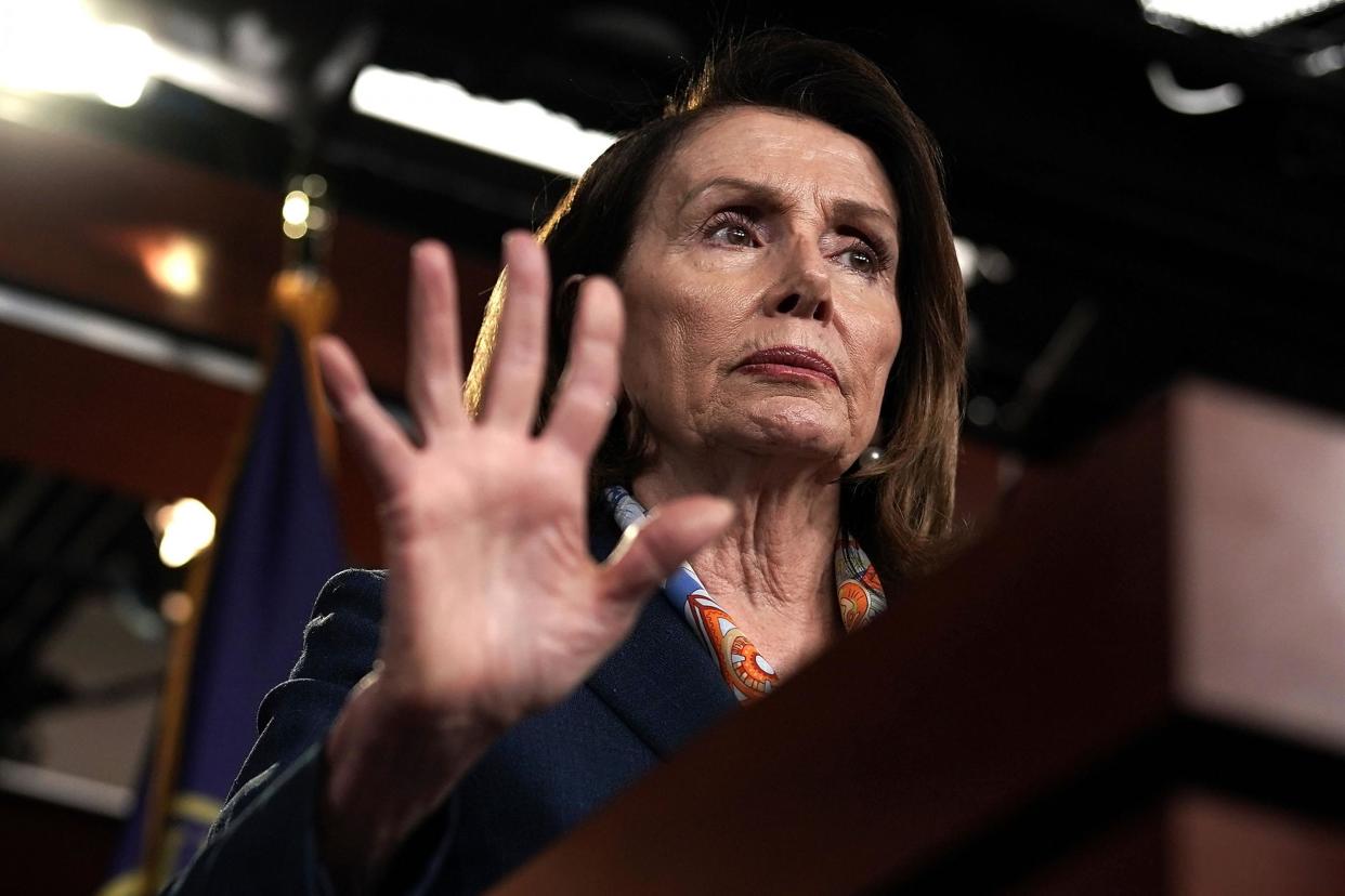 House Minority Leader Rep. Nancy Pelosi speaks during a weekly news conference: Alex Wong/Getty Images