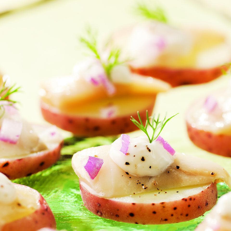 Scandinavian Pickled Herring Bites