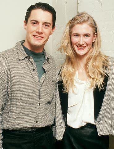 <p>Ron Galella/Ron Galella Collection via Getty</p> (L-R) Kyle MacLachlan and Laura Dern in 1988.