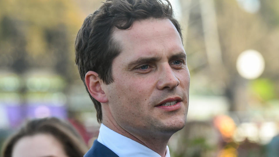 Trainer Matt Cumani was disappointed after his Melbourne Cup runner Future Score was scratched on the morning of the race. (Brett Holburt/Racing Photos via Getty Images)