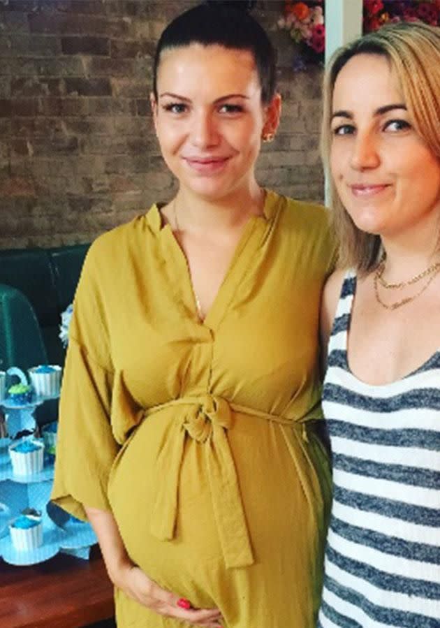 The 9 months pregnant mum-to-be is under fire after setting up a Go Fund Me page for a top-line pram. Photo: Facebook