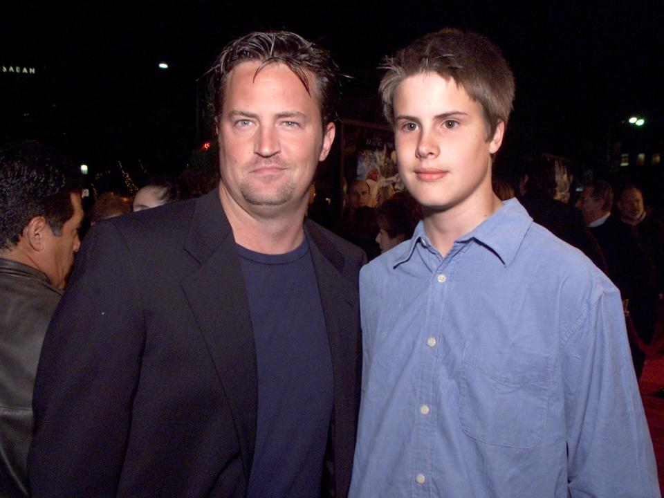 Matthew Perry and his brother Will Morrison at the premiere of "Harry Potter and the Sorcerer's Stone" in Los Angeles, Ca. Wednesday, November 14, 2001.