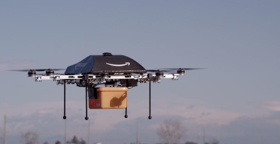 Un drone de Amazon Prime Air (Amazon)