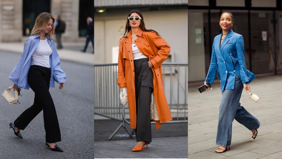 4. How to style wide leg pants with heeled mules