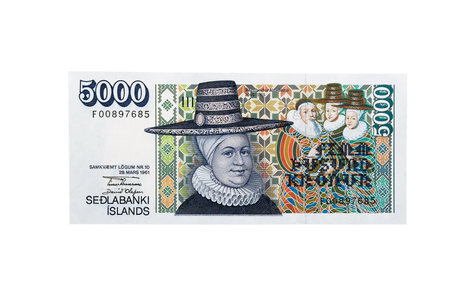 <p>Króna translates to "crown," and you're likely to hear locals refer to their currency as "Icelandic crowns" in markets around the country.</p>