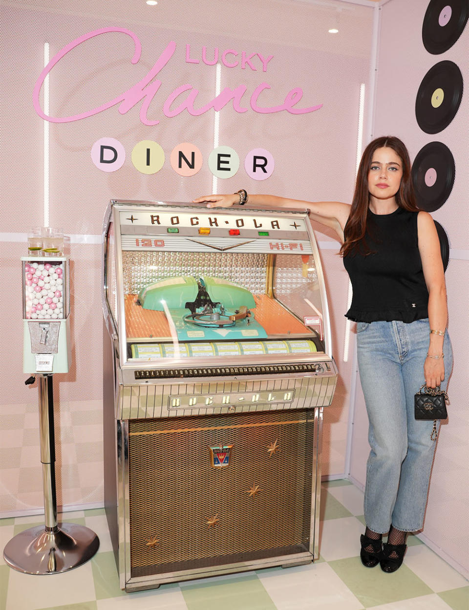 Molly Gordon, wearing CHANEL, attends the CHANEL party to celebrate the debut of the Lucky Chance Diner on September 06, 2023 in Brooklyn, New York.