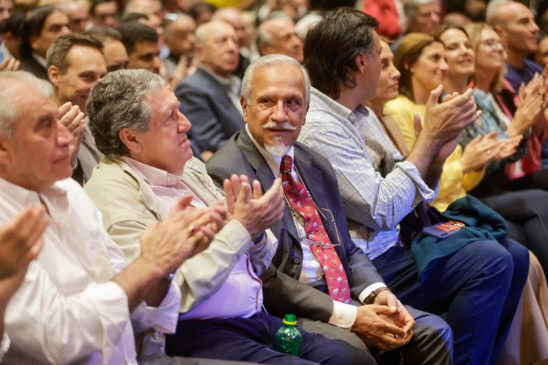 Ramón Puerta y Juan Carlos Romero en el lanzamiento de Pichetto