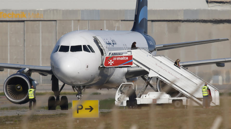 Hijacked Libyan plane diverted to Malta