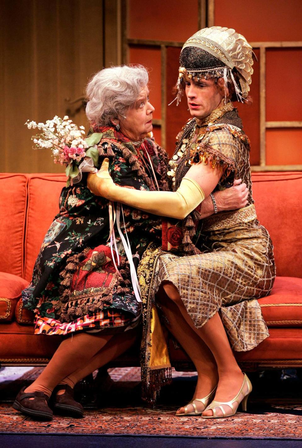 In the New Theatre Restaurant’s 2006 production of “Leading Ladies,” Nathan Darrow, right, played a title role, appearing here with Joicie Appell.