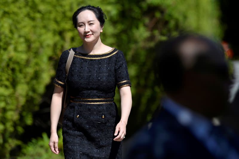 Huawei Technologies Chief Financial Officer Meng Wanzhou leaves her home to attend a court hearing in Vancouver