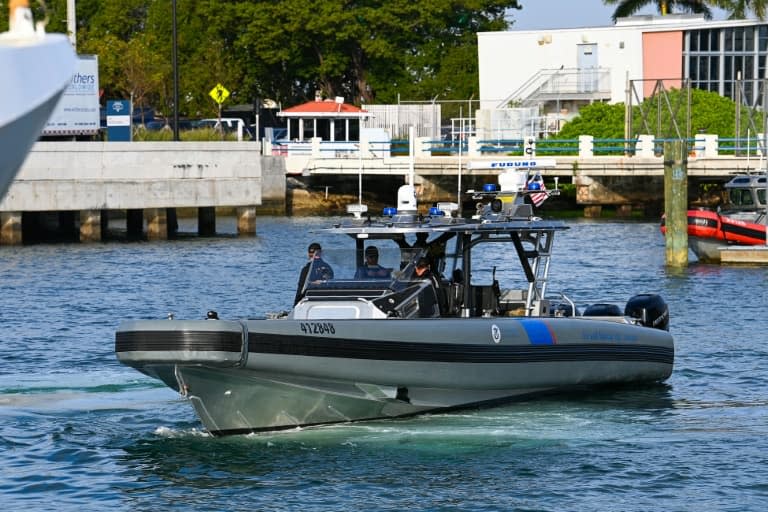 Un bateau des garde-côtes américains à Miami, en Floride, le 26 janvier 2022 - CHANDAN KHANNA © 2019 AFP