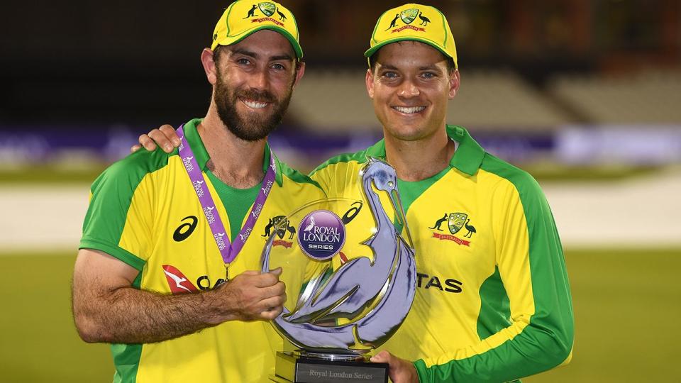 Seen here, Aussie centurions Glenn Maxwell and Alex Carey.