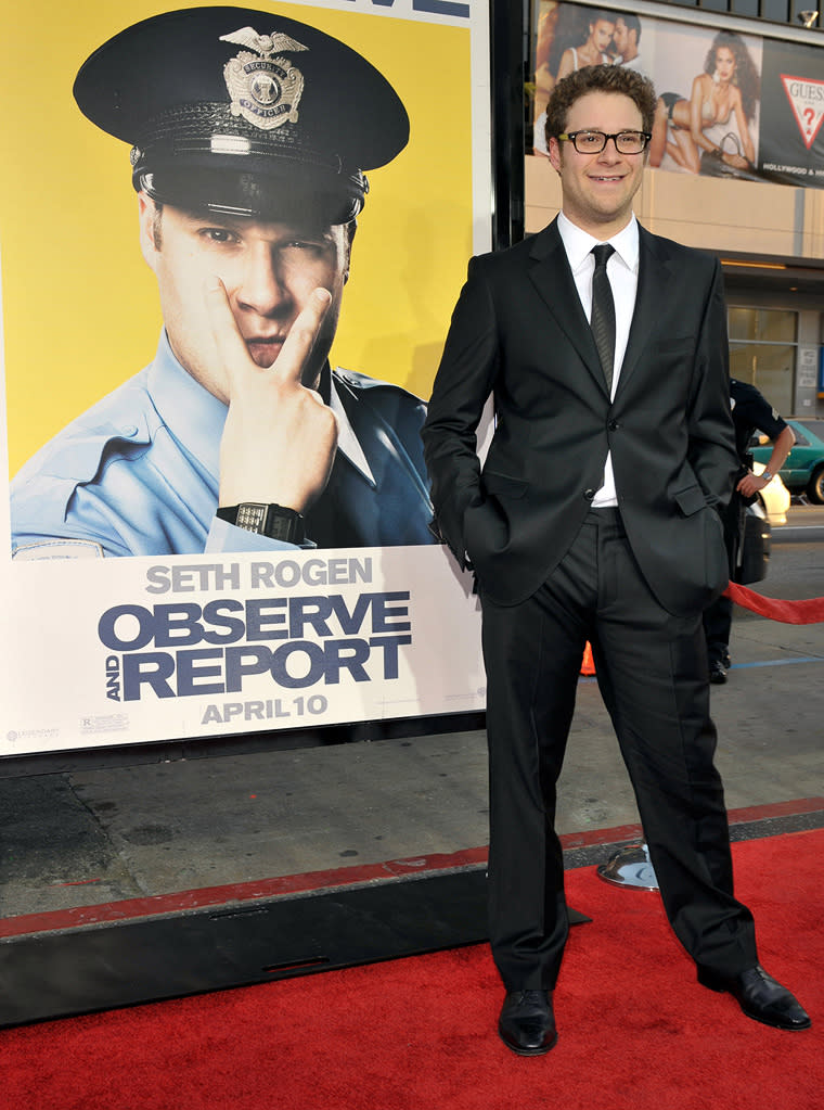 Observe and Report LA premiere 2009 Seth Rogen