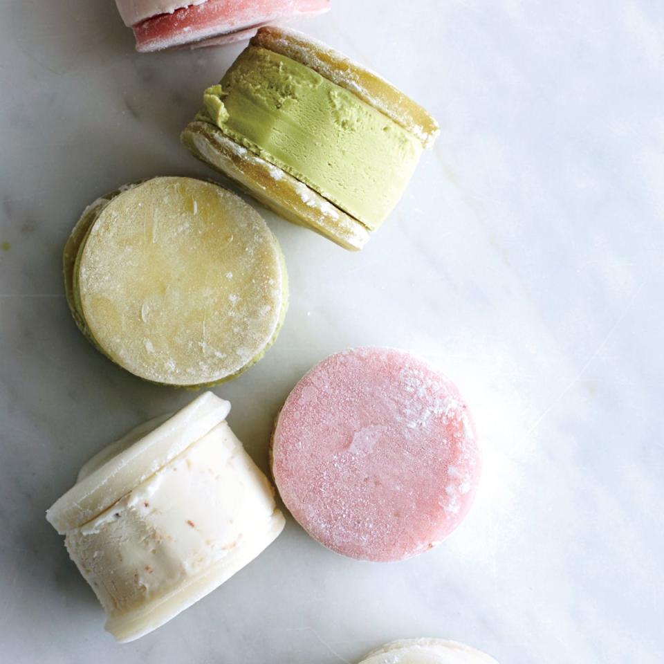 Coconut Mochi Ice Cream Sandwiches