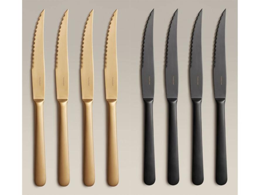 9 Steak Knives, Hammer Brand Steak Knives, Gerwood Handle, Stainless Steel  Blade, Sabre Ground, Made in USA, Gift Idea