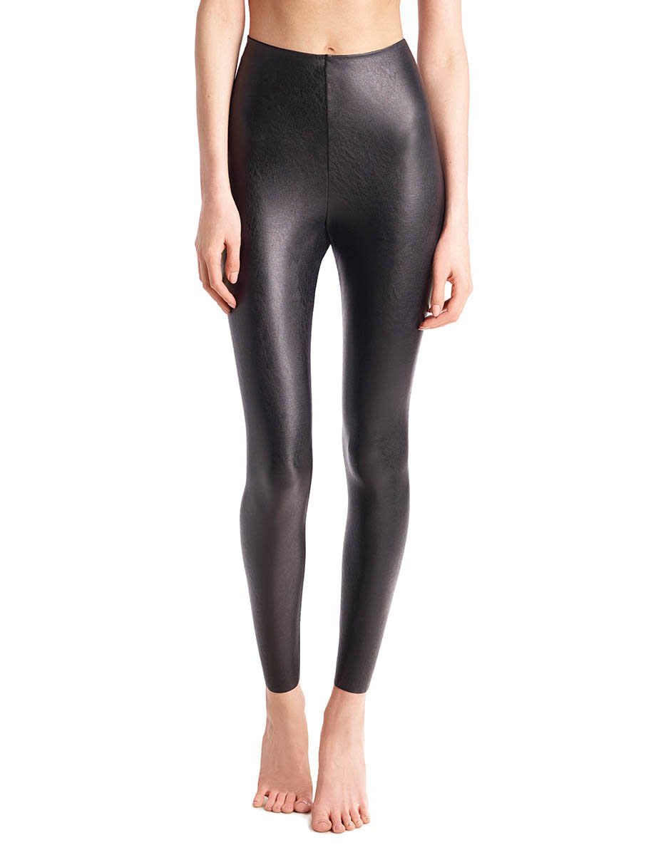 6) Faux Leather Legging with Perfect Control