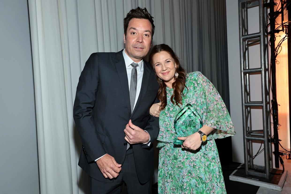 Jimmy Fallon Surprises Drew Barrymore for Her Birthday by Announcing Her Madame Tussauds Wax Figure