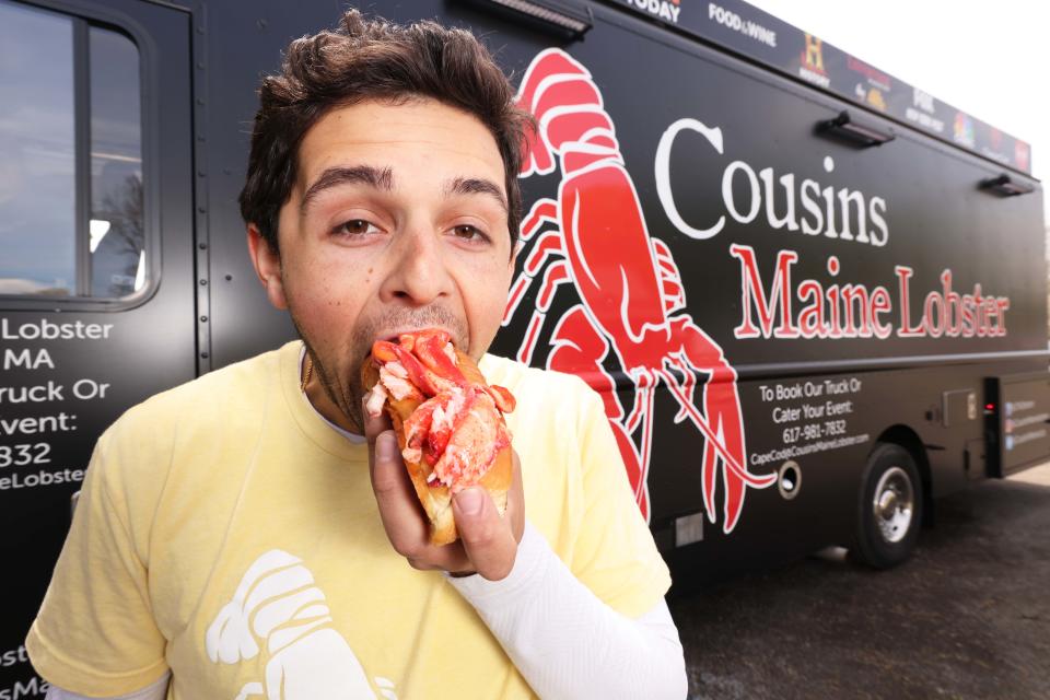 T.J. Nelson co-owner of Cousins Maine Lobster at Langwater Farm in Easton, Massachusetts on Friday, April 28, 2023.