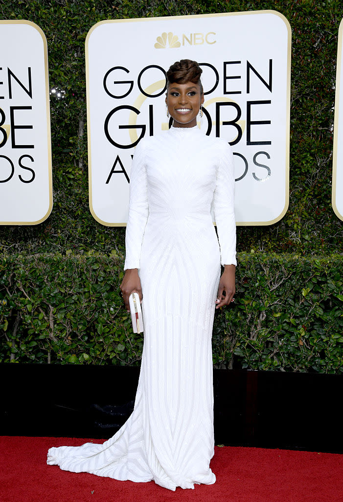 Issa Rae in Christian Siriano. (Photo: Getty Images)