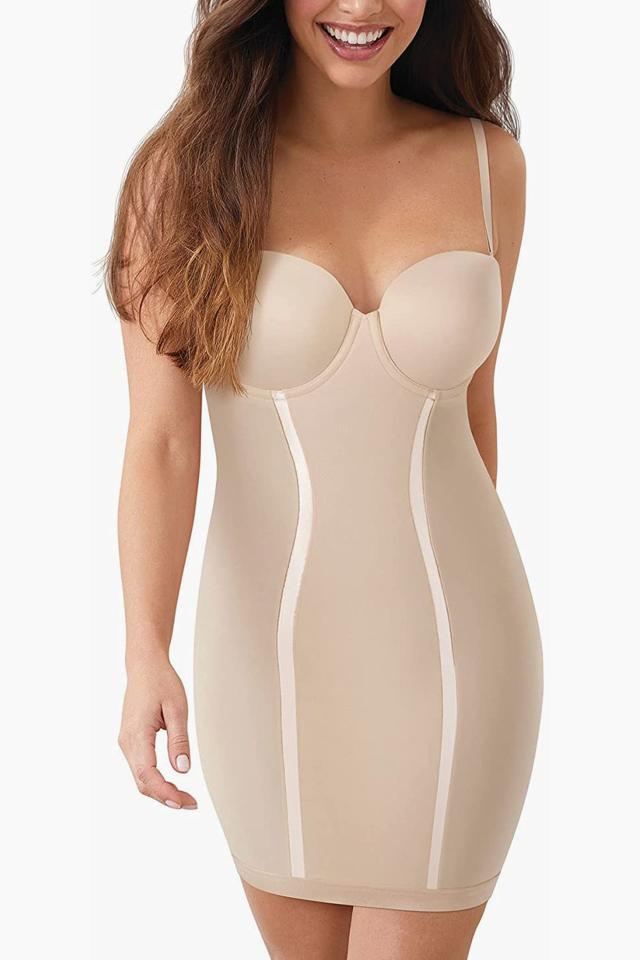 Shapewear help for this dress? Any ideas for shapewear that won't show  panty/shapewear lines and will just smooth and compress? I've been thinking  honeylove so anyone who has tried plz let me