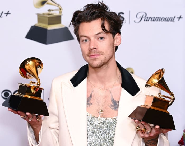 Harry Styles en la última edición de los Premios Grammy
