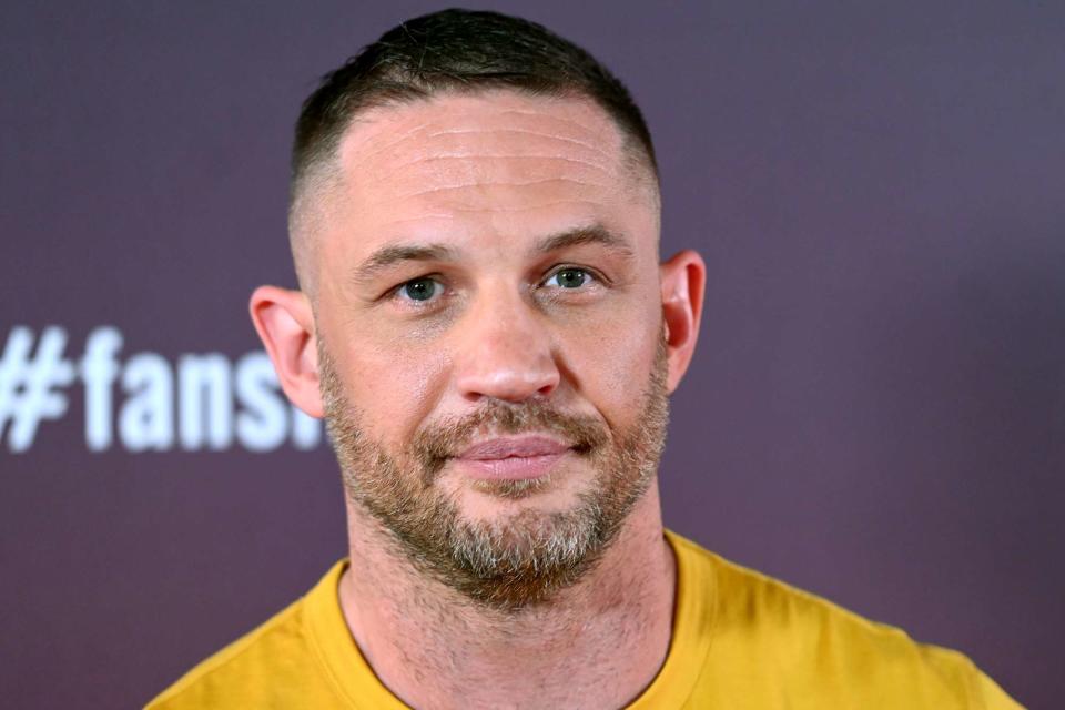 <p>Dave J Hogan/Getty</p> Tom Hardy attends "Venom: Let There Be Carnage" Launch on September 14, 2021 in London, England