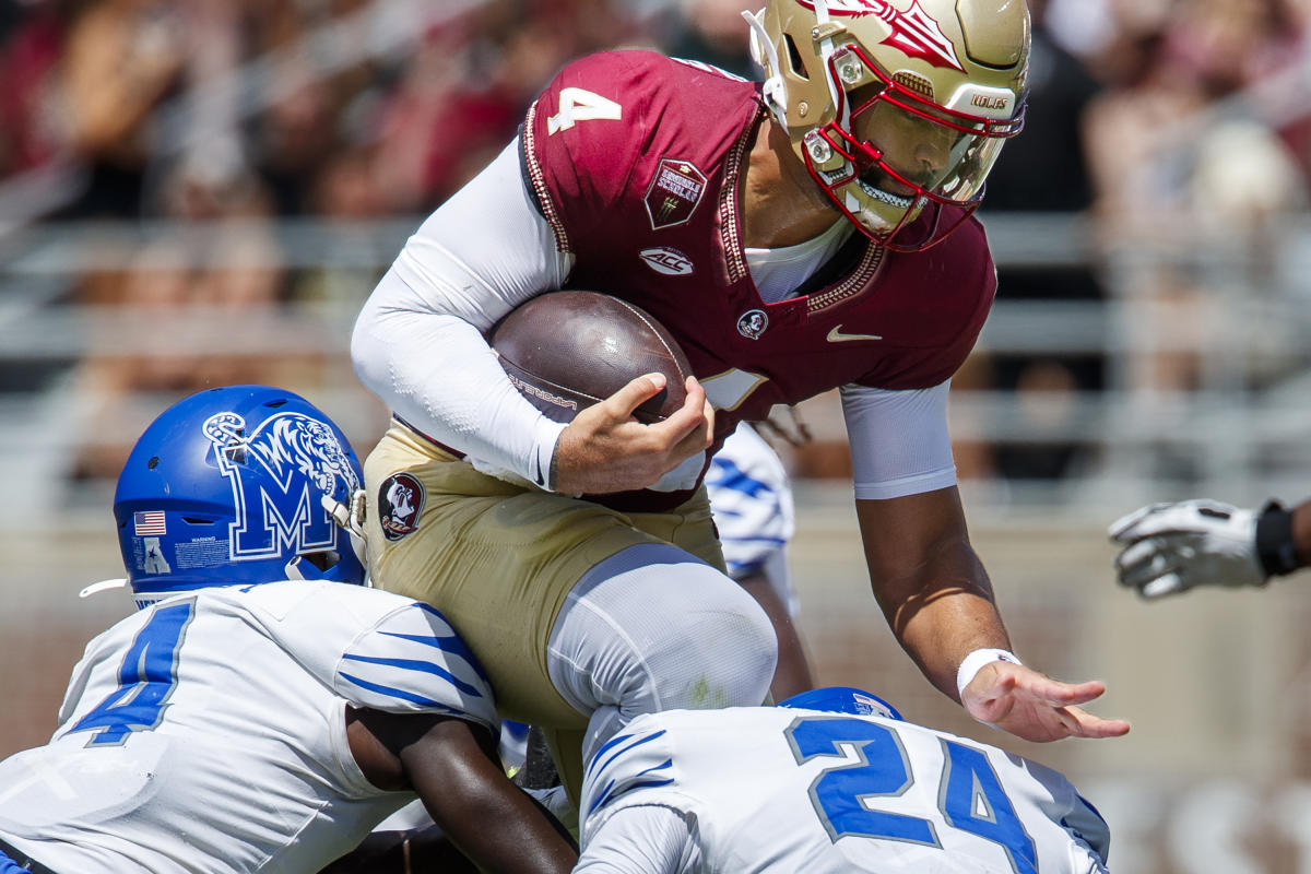 Florida State’s disastrous start continues as Seminoles fall to 0-3 with home loss to Memphis