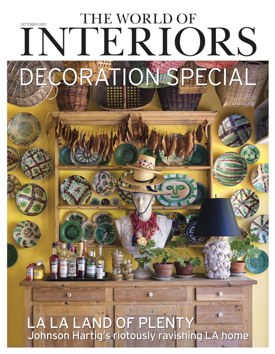 The World of Interiors October cover. - Credit: Image Courtesy of Condé Nast