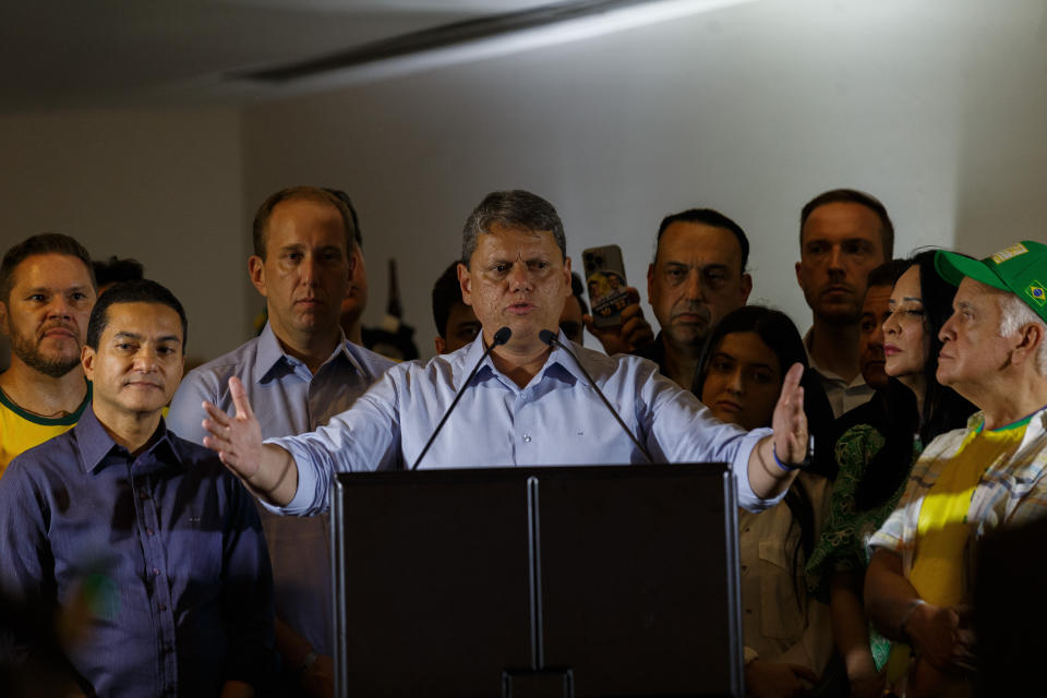 ***FOTO DE ARQUIVO*** SÃO PAULO, SP, 30.10.2022 - O governador eleito do estado de São Paulo, Tarcísio de Freitas (Republicanos). (Foto: Ronny Santos/Folhapress)