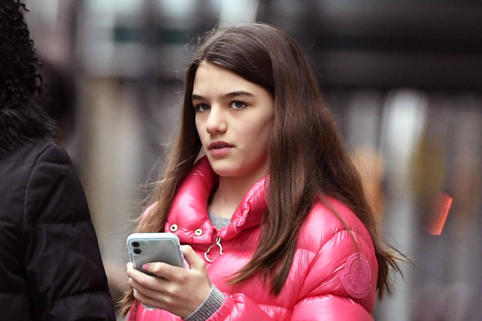 Suri Cruise Goes HighLow in a 1,200 Puffer Jacket With Ugg Boots in NYC