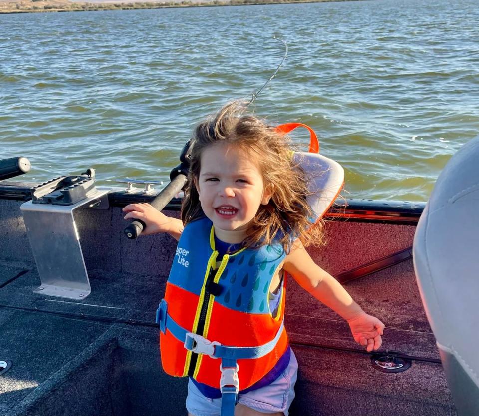 Trolling is a fun way to fish with young kids. The lures stay safely in the water while you enjoy a relaxing boat ride, occasionally interrupted by the excitement of a fish on the line.