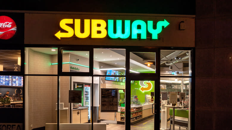 Subway storefront