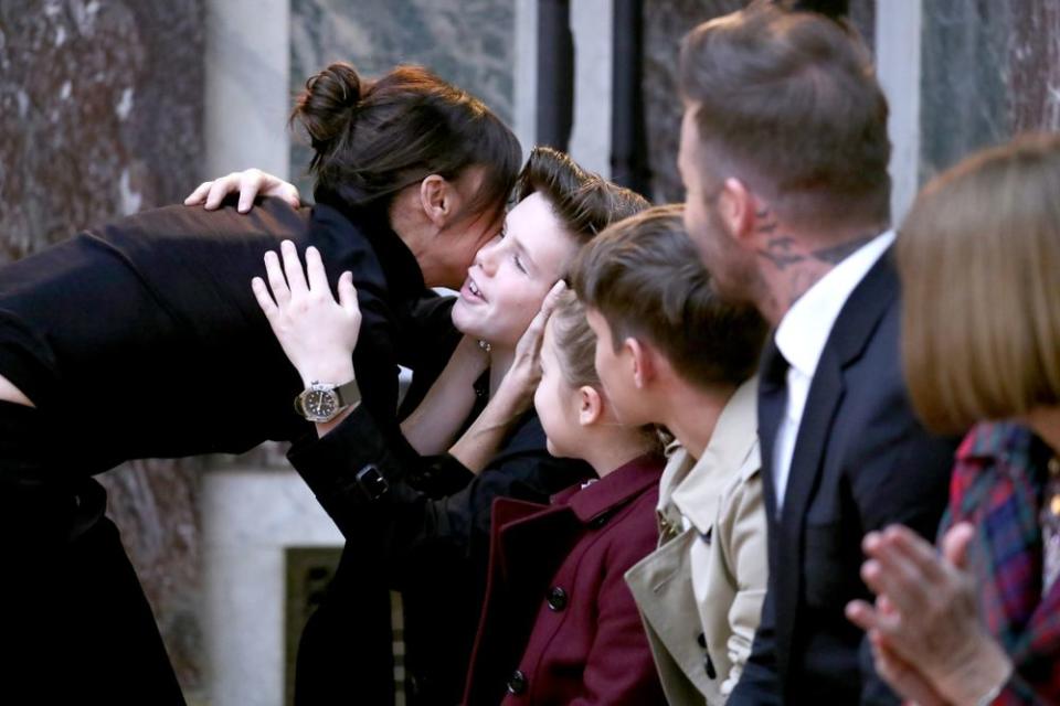 Victoria Beckham and family