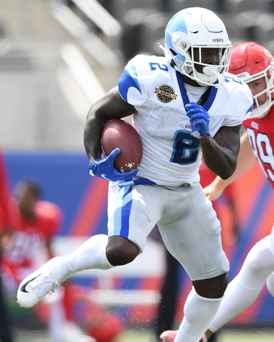 Johnnie Dixon, of the New Orleans Breakers, was honored as the USFL's offensive player of the week earlier this season. Dixon is among the USFL players hoping to get another chance at making the NFL.