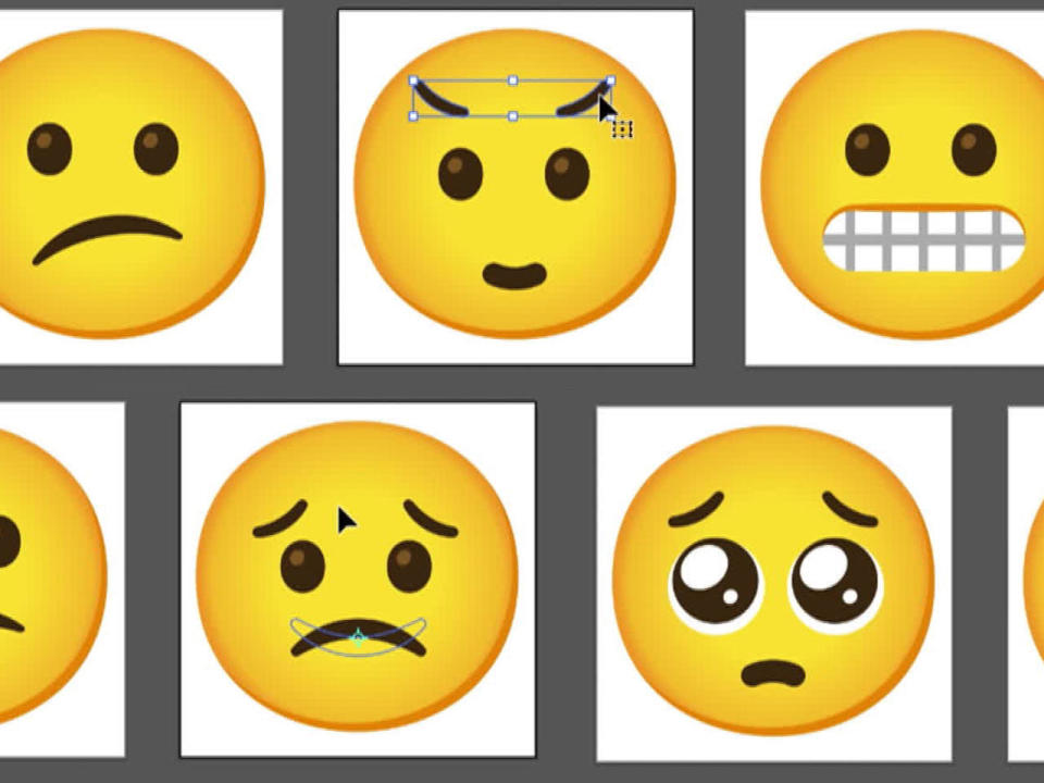 Designing emoji.  / Credit: CBS News