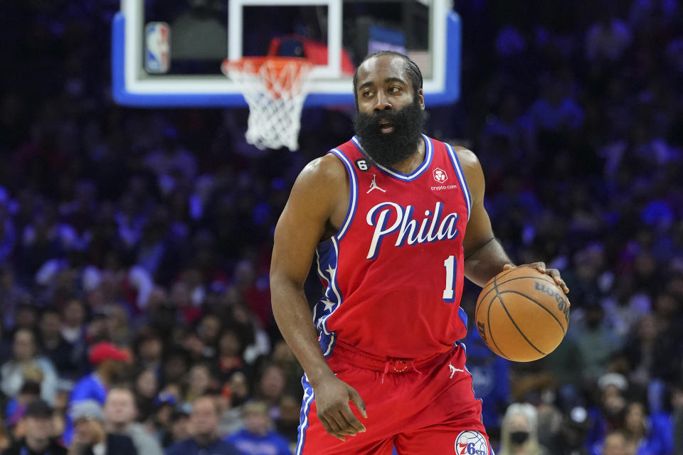 James Harden。(Photo by Mitchell Leff/Getty Images)