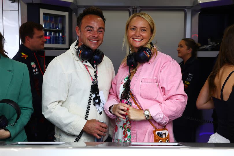 Ant McPartlin and Anne-Marie Corbett pose for a photo