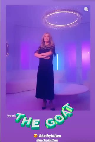 <p>Paris Hilton/Instagram</p> Paris Hilton's birthday tribute to Kathy Hilton on her Instagram Story