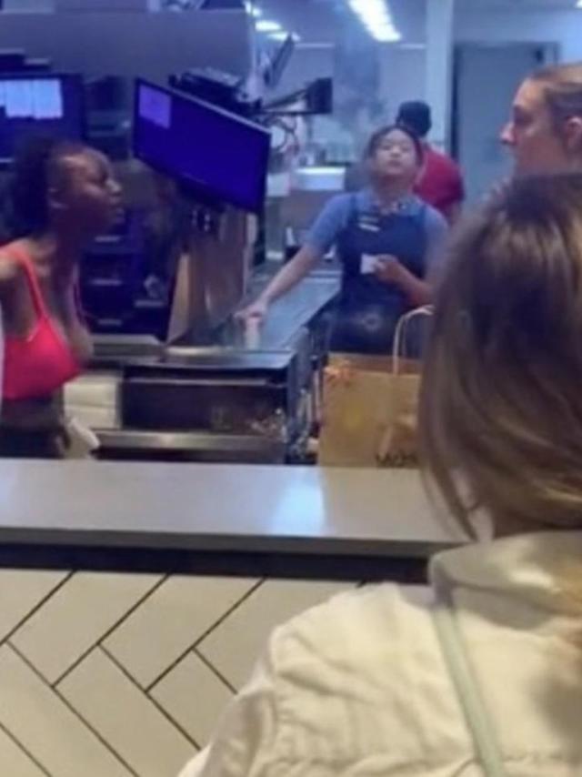 She then began yelling at the staff. Picture: TikTok