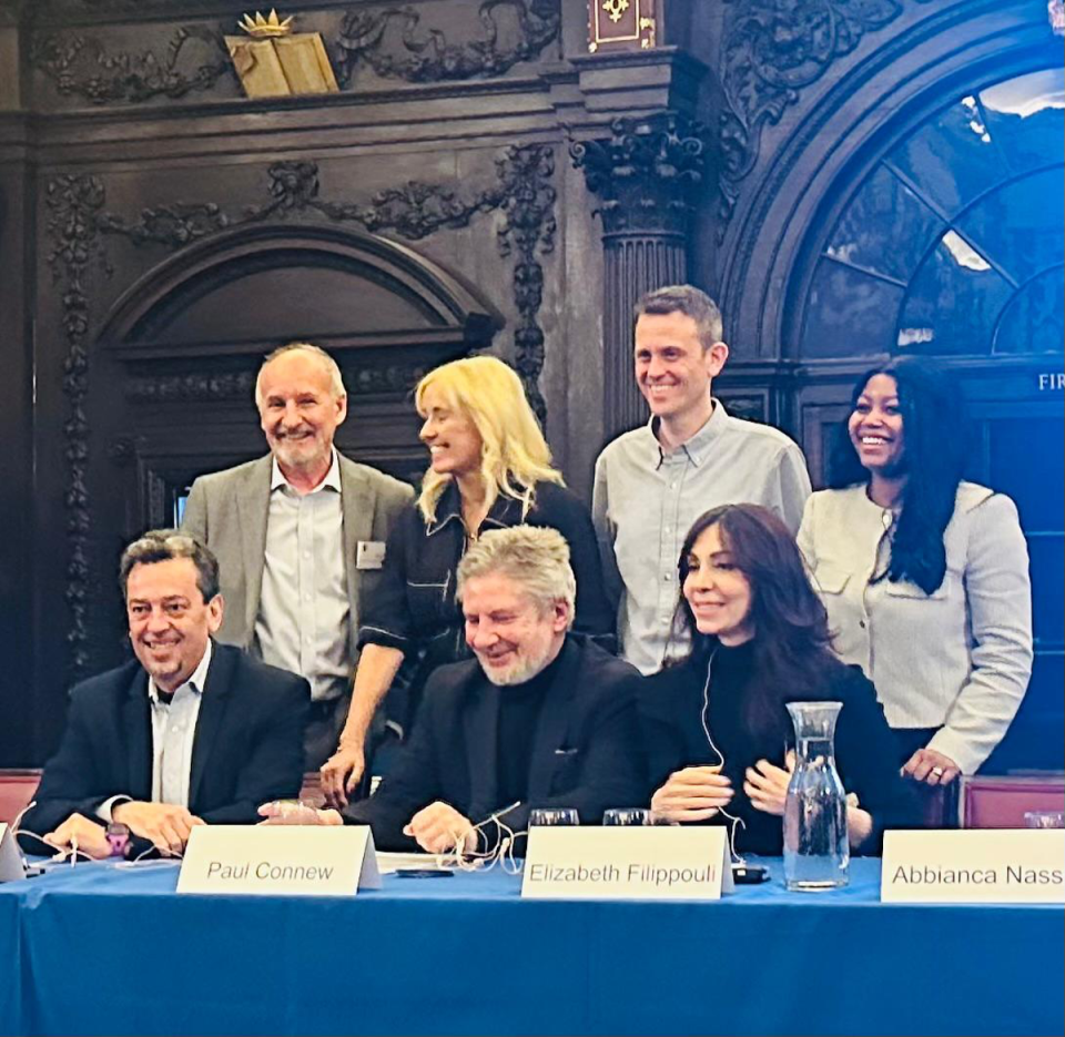 Panel guests offered their views at the annual debate in Stationer’s Hall. Pictured from top left: Evening Standard Editor Emeritus Doug Wills, Dawn Alford, Will Gore, Abbianca Nassar Pictured from bottom left: David Cohen, Paul Connew, Elizabeth Filippouli (London Press Club)